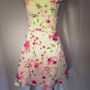Strapless short A-line dress